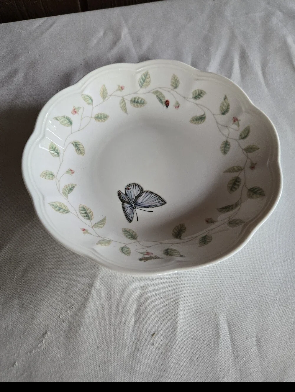 Lenox Butterfly Meadow Soup Or Pasta Bowl 8.75